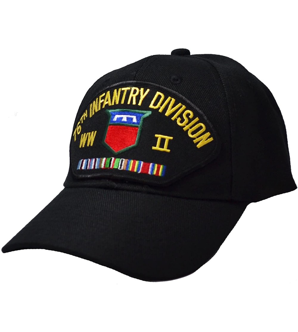 Baseball Caps 76th Infantry Division WWII Veteran Cap Black - CT12DS7DSAB $25.62