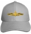 Baseball Caps Unisex US Navy Surface Warfare Officer Fashion Peaked Cap Baseball Cap For Travel/Sports - Ash - C818CUDX3M0 $3...