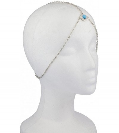 Headbands Gypsy Boho Turquoise Eye Stone Head Chain Headchain - C611WYTBTFH $7.58