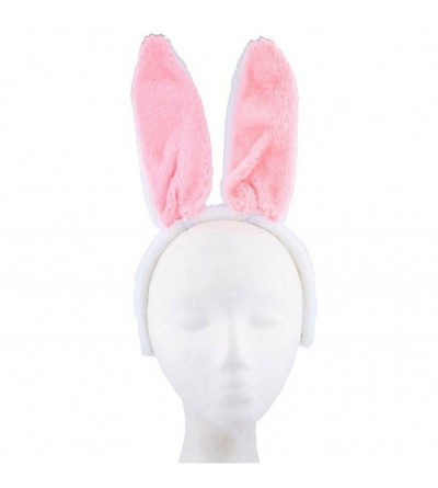 Headbands Easter Pink White Fuzzy Bunny Rabbit Ear Baby Cosplay Party Costume Headband - C21859A28R9 $7.59