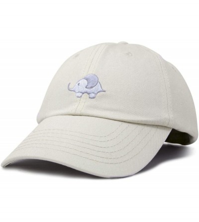 Baseball Caps Cute Elephant Hat Cotton Baseball Cap - Beige - C618LHQG8R5 $23.87