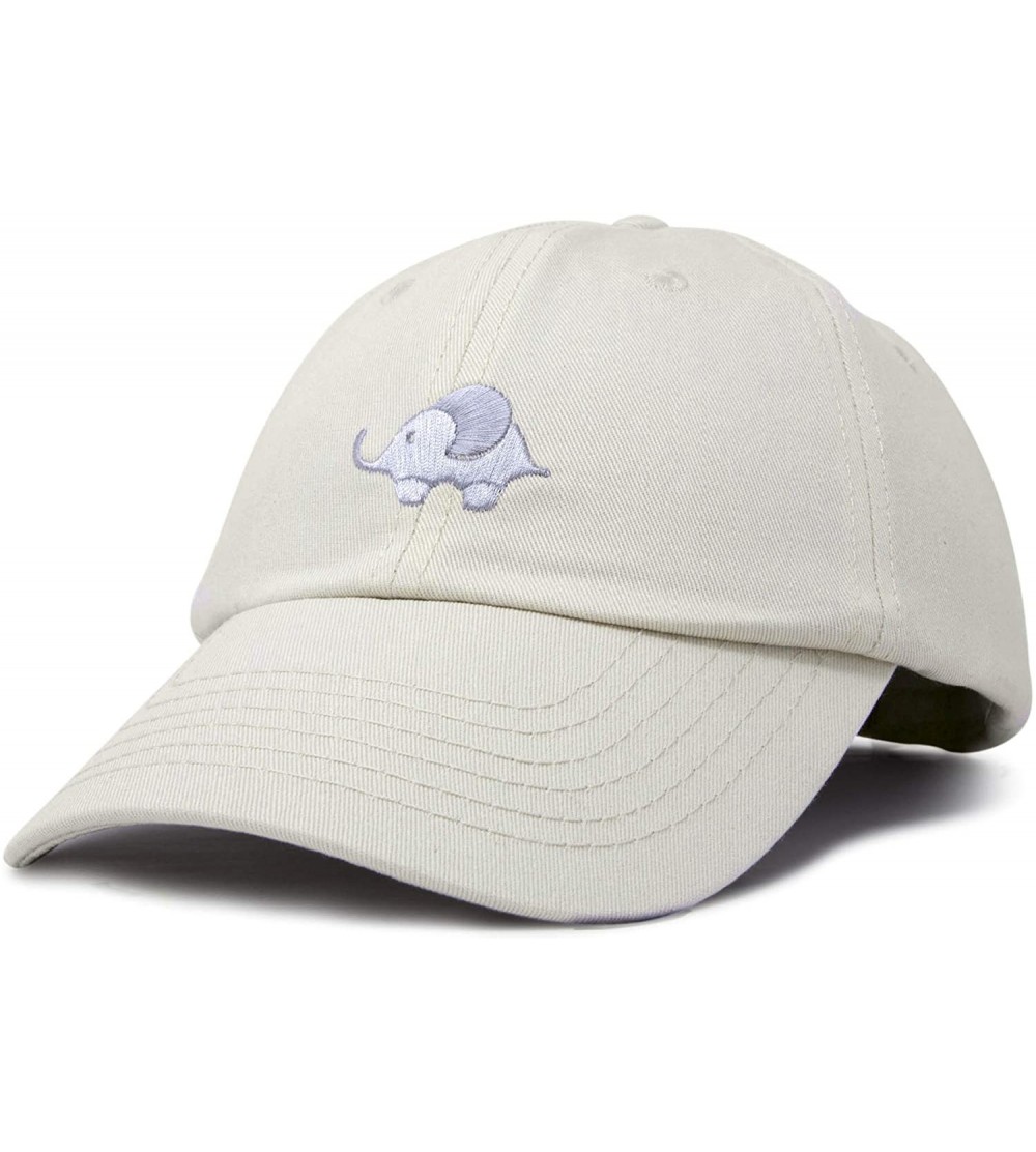 Baseball Caps Cute Elephant Hat Cotton Baseball Cap - Beige - C618LHQG8R5 $11.18