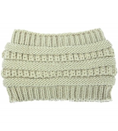 Skullies & Beanies Womens Beanie Hats - Women Winter Warm Hat Stretchy Knitted Headwear Soft Horsetail Messy Hats - Beige 03 ...