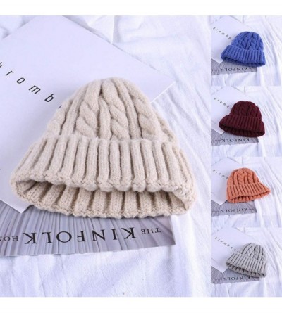 Skullies & Beanies Womens Winter Knitted Hat - Gray - CZ18LZRCD4R $8.73