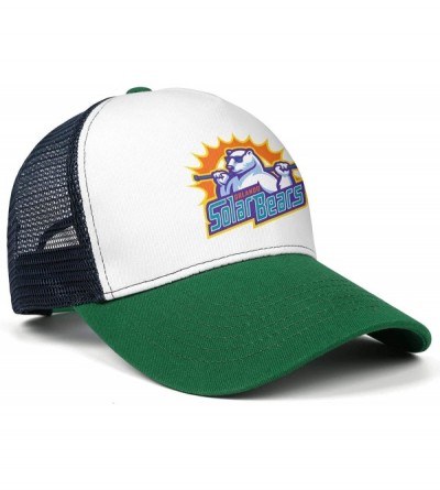 Baseball Caps 2015 Hockey Orlando Solar Bears Logo Simple Caps 100% Cotton Men's Womens Mesh Hat - 2015 Hockey Orlando-8 - C2...