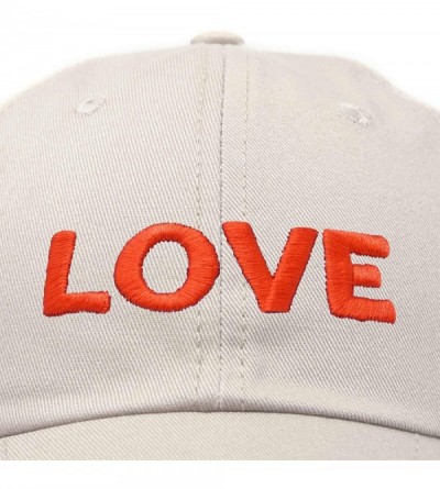 Skullies & Beanies Custom Embroidered Hats Dad Caps Love Stitched Logo Hat - Beige - CI180LXD28X $11.35