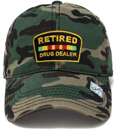 Baseball Caps Retired Drug Dealer Hat Dad Hat Cotton Baseball Cap Polo Style Low Profile PC101 - Pc101 Wood Camo - CN185OYO8W...