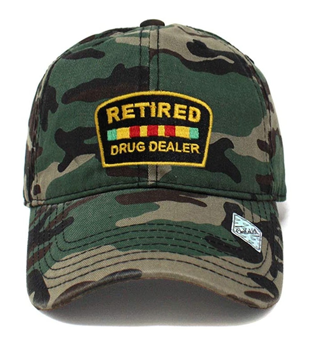 Baseball Caps Retired Drug Dealer Hat Dad Hat Cotton Baseball Cap Polo Style Low Profile PC101 - Pc101 Wood Camo - CN185OYO8W...