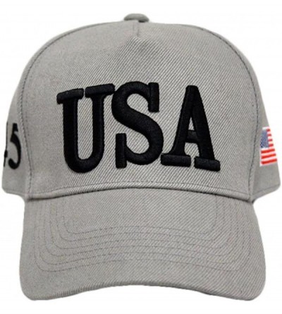 Skullies & Beanies Make America Great Again Donald Trump Cap Hat Unisex Adjustable Hat - Usa Grey - CA1822S7MXT $11.24