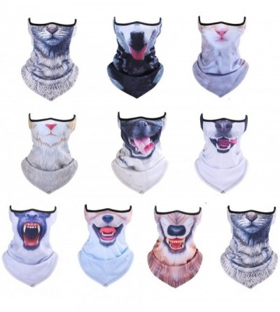 Balaclavas Unisex 3D Prints Animal Pattern Half Face Mask Neck Gaiter Warmer Scarf for Outdoor Sports - A07 - CO186R9DIEI $10.92