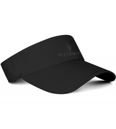Visors Sun Sports Visor Hat McLaren-Logo- Classic Cotton Tennis Cap for Men Women Black - Maserati - C818AKN5O6R $34.76