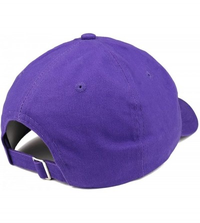 Baseball Caps US American Flag Small Embroidered Dad Hat Patriotic Cap - Purple - CH185HNAW6U $14.34