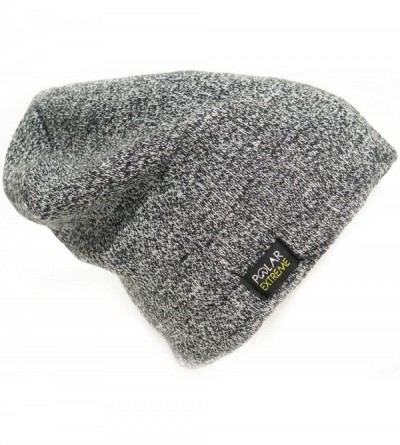 Skullies & Beanies Mens Insulated Thermal Fleece Lined Comfort Daily Soft Beanies Winter Hats - Gray Beanie - C312O1HBYLS $12.66