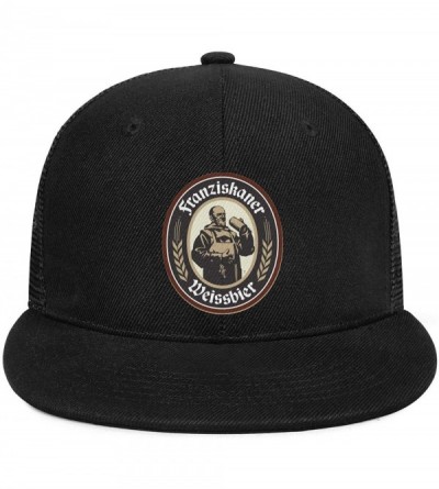 Baseball Caps Unisex Flat Hat Franziskaner-Weissbier- Lightweight Comfortable Adjustable Trucker Hat - Black-58 - C5195ALUM4W...