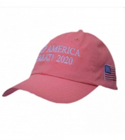 Baseball Caps MAGA Donald Trump Keep America Great 2020 Premium Hat KAG MAGA - Pink - CN18X5U6G5G $33.80