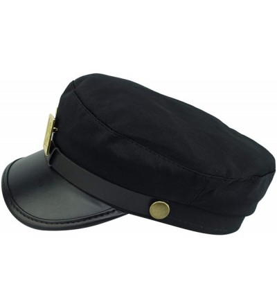 Baseball Caps Jotaro Hat- JoJo's Hat Cosplay Black Visor With Metal Pins Baseball Cap For Teens - CX18XULO478 $18.89