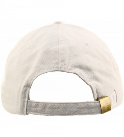 Baseball Caps Everyday Unisex Cotton Dad Hat Plain Blank Baseball Adjustable Ball Cap - White - C412NRMHEKW $10.10