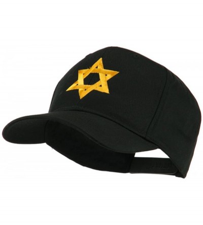 Baseball Caps Jewish Star of David Embroidered Cap - Black - CE11I67H6B7 $41.43