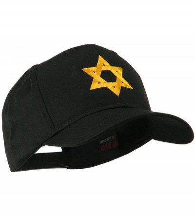 Baseball Caps Jewish Star of David Embroidered Cap - Black - CE11I67H6B7 $41.43
