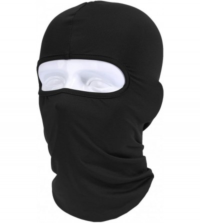 Balaclavas Balaclava Face Mask Hot Weather Summer UV Protection- Black - 1-black - CW18XMOY7WX $17.10