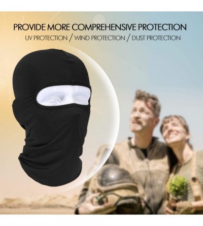Balaclavas Balaclava Face Mask Hot Weather Summer UV Protection- Black - 1-black - CW18XMOY7WX $6.98