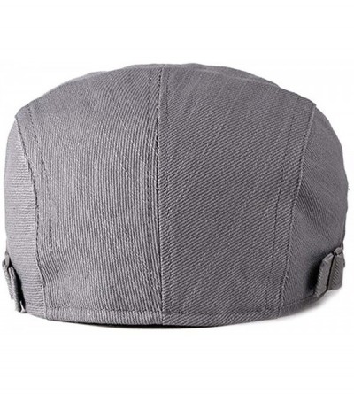 Newsboy Caps 2 Pack Men's Cotton Flat Cap Ivy Gatsby Newsboy Hat - N - C118SMC85HE $17.29