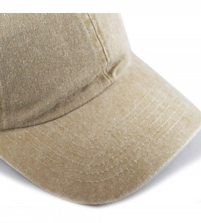Baseball Caps 100% Cotton Pigment Dyed Low Profile Dad Hat Six Panel Cap - 1. Tan - C018HM4CE8N $8.90
