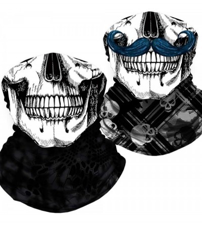 Balaclavas Neck Gaiter Skull Face Mask Bandana Shield for Half Face Rave Mask Men Women - Snake-a001 - CL19636GEE6 $22.82