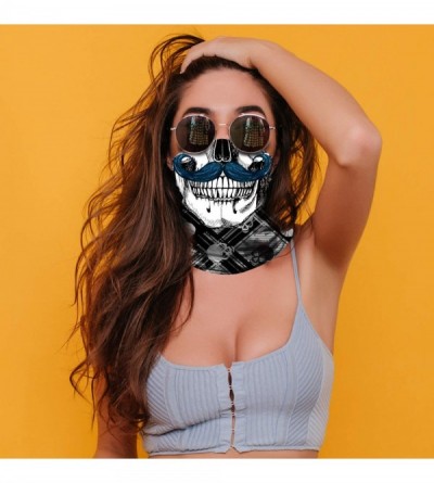 Balaclavas Neck Gaiter Skull Face Mask Bandana Shield for Half Face Rave Mask Men Women - Snake-a001 - CL19636GEE6 $11.56