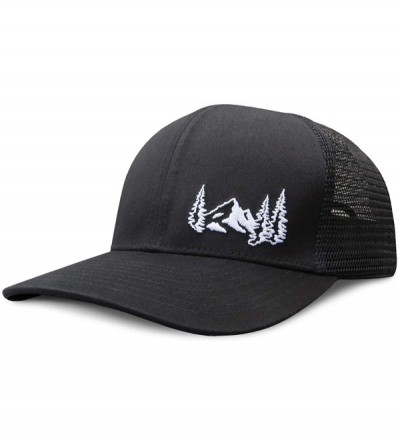 Baseball Caps Trucker Hat for Men or Women- Many Cool Designs - Mountain- Black - CC18TEQ9ICH $36.81
