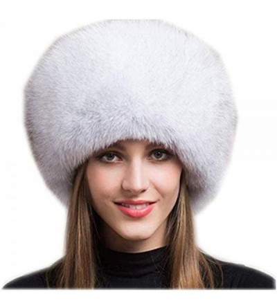 Bomber Hats New Women's Real Fox Fur Hats Leather Outdoor Warm Winter Hats - Ben Fox - CD192N3US67 $81.77