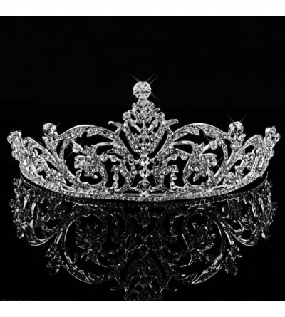 Headbands Wedding Tiara Crown Sparkly Rhinestones Decor Bridal Headpiece for Prom - CE12O79E5BQ $19.08