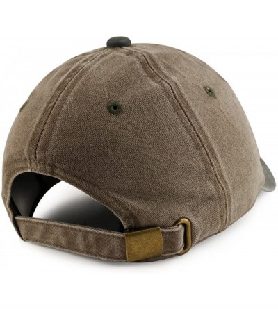 Baseball Caps Blondie Embroidered Pigment Dyed Unstructured Cap - Khaki Green - CX18D46MGUR $20.80