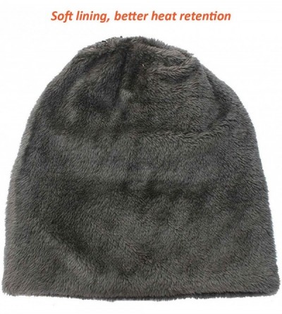 Skullies & Beanies Winter Gloves Women Touch Screen Warm Ski Snow Knit Gloves Outdoor Mittens - _Gloves+hat(black) - CE189OS2...