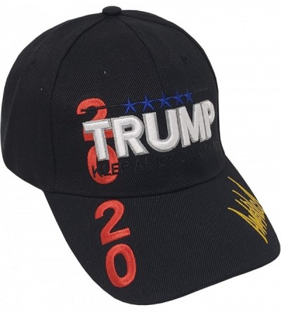 Baseball Caps Donald Trump 2020 Keep America Great Baseball Hat 3D Signature Cap (One Size- Black 800B) - CY18ZO52GX8 $8.48
