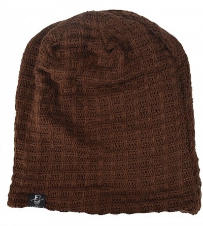 Skullies & Beanies Slouch Beanie Hats for Men Winter Summer Oversized Baggy Skull Cap - B101-brownish - C9129NYN5WZ $15.66