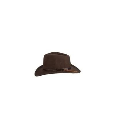 Cowboy Hats Men's All Seasons Outback - Brown - CA112EONOL9 $47.20