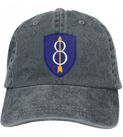 Skullies & Beanies 8th Infantry Division Unisex Baseball Hat Cowboy Cap Sun Hats Trucker Hats - One Size - deep Heather - CR1...