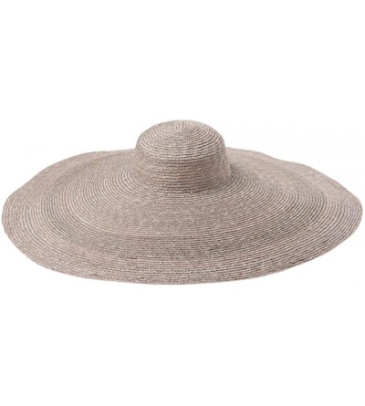 Sun Hats Women's Fashion Sun Hat Extra Large Brim Straw Hat Summer Beach UV Ray Blocking Outdoor Wedding Cap - Gray - CF18XZ4...