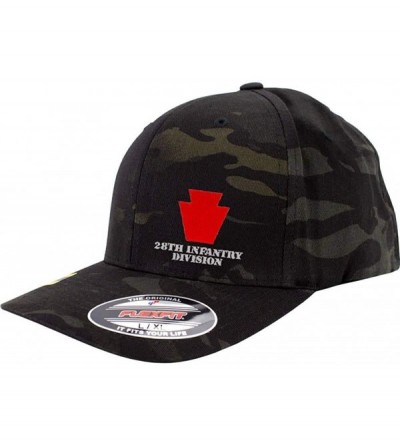 Baseball Caps Army 28th Infantry Division Full Color Flexfit Hat - Black Multicam - CY18RG24MTA $45.12