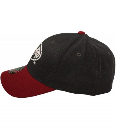 Baseball Caps Superhero Snapback Baseball Cap Hip-hop Flat Bill Hat - Black / Burgundy - CZ18KMED8YQ $13.99