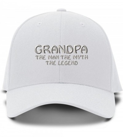 Baseball Caps Baseball Cap Grandpa Man Myth Legend Embroidery Dad Hats for Men & Women 1 Size - White - C312FQKNYC1 $12.42