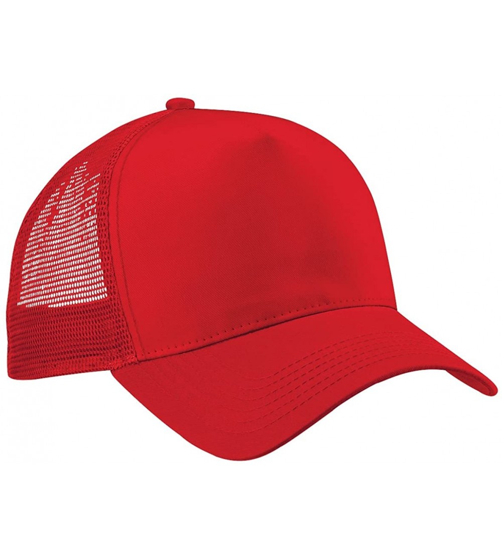 Baseball Caps Snapback Trucker - Classic Red/Classic Red - CB11E5OBUO9 $11.59