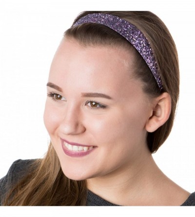Headbands Women's Adjustable NO SLIP Bling Glitter Wide Cute Headbands Gift Packs (Wide Princess/Peacock/Rose Gold 3pk) - CH1...