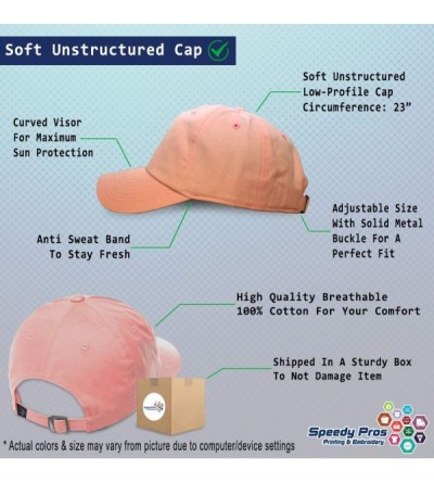 Baseball Caps Custom Soft Baseball Cap Ear of Corn Embroidery Dad Hats for Men & Women - Soft Pink - C618SGLC468 $25.93