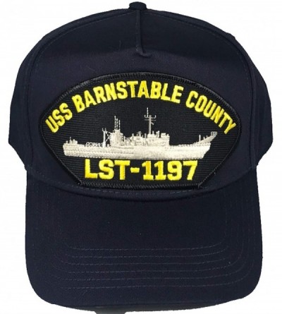 Sun Hats USS Barnstable County LST-1197 Ship HAT - Navy Blue - Veteran Owned Business - CA193Q64NMG $25.55