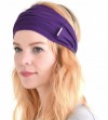 Headbands Mens Womens Elastic Bandana Headband Japanese Long Hair Dreads Head Wrap - Purple - CJ118R802IJ $35.80
