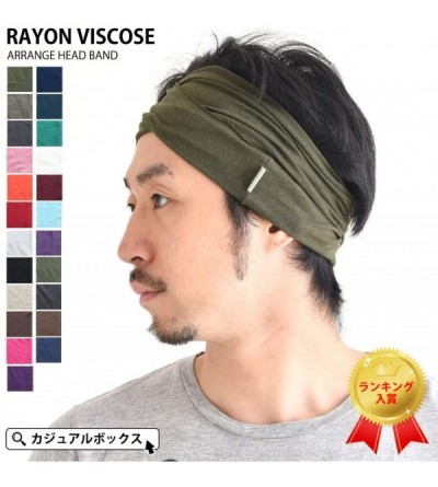 Headbands Mens Womens Elastic Bandana Headband Japanese Long Hair Dreads Head Wrap - Purple - CJ118R802IJ $17.47