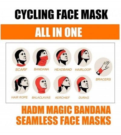 Balaclavas Unisex Bandana Face Mask Seamless Colorful Neck Gaiter Rave Face Cover Balaclava for Sun Dust Protection - C91992H...
