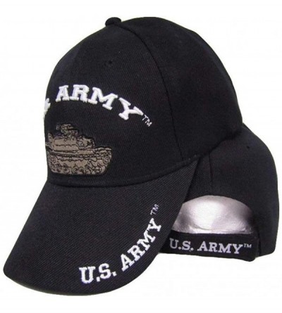 Skullies & Beanies US U.S. USA Army Tank Black Baseball Cap Hat - C312DIF72ZV $9.57